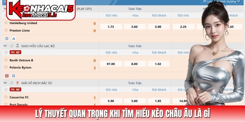 Lý thuyết quan trọng khi tìm hiểu kèo châu Âu là gì