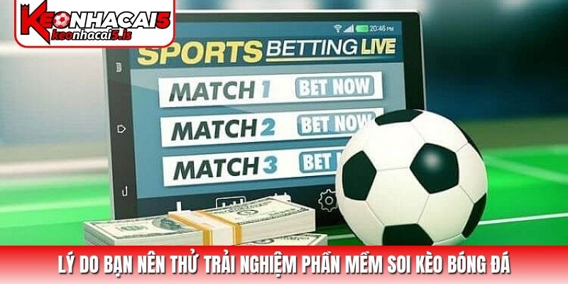 Lý do bạn nên thử trải nghiệm phần mềm soi kèo bóng đá